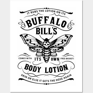 Buffalo Bill'S Body Lotion It Rubs The On Its Comes With It'S Own Free Basket / Halloween Posters and Art